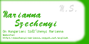 marianna szechenyi business card